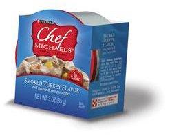 Chef Michael’s® Canine Creations Smoked Turkey Flavor and potato & pea garnishes packaging